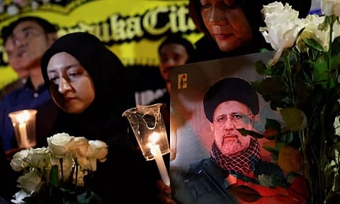Grab of the funeral ceremonies held for late Iranian President Raisi (Image: Reuters)