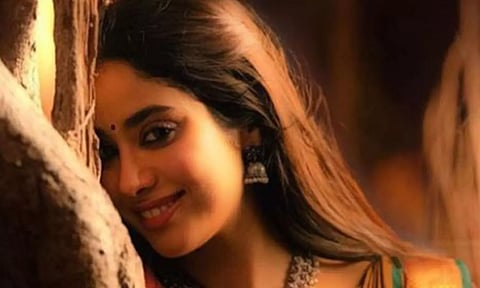 Janhvi Kapoor's first look as 'Thangam' in 'Devara: Part 1' (Image source: Instagram)