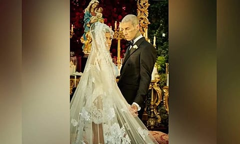 Kourtney Kardashian, Travis Barker (Image source: Instagram)