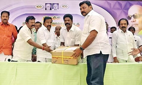 Minister and DMK principal secretary KN Nehru