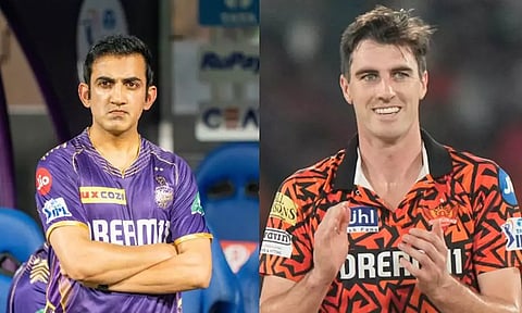 Gautam Gambhir and Pat Cummins