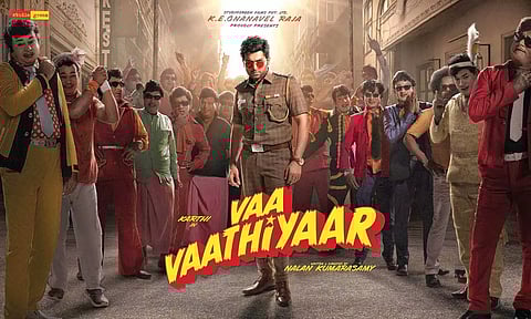 Karthi's upcoming film ' Vaa Vaathiyaar' will be releasing on December 12