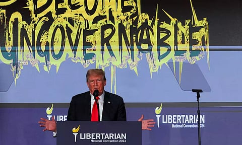 Former U.S. President and Republican presidential candidate Donald Trump