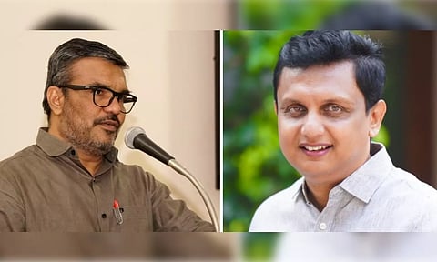 Excise Minister M B Rajesh and Tourism Minister P A Mohammed Riyas