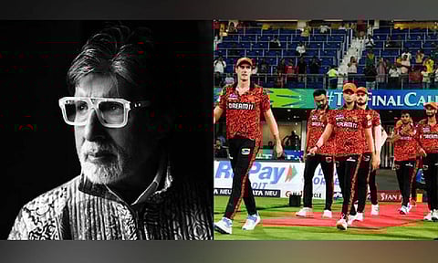 Amitabh Bachchan, SRH team. (Photo: Instagram, X)