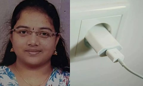 Deceased Dr Saranitha; image of socket used for representational purposes only.
