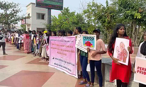 Girls create awareness campaign on menstrual hygiene