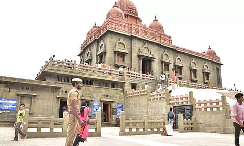 Security strengthened at Vivekananda Rock Memorial in Kanniyakumari on Tuesday ahead of PM Modi’s visit