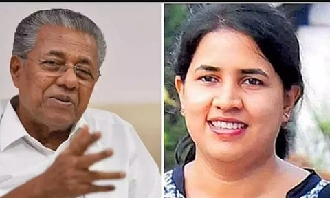 Kerala Chief Minister Pinarayi Vijayan; Veena Vijayan 