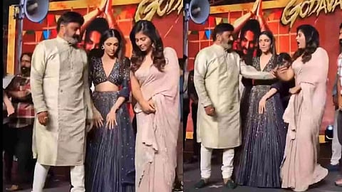  Telugu superstar Nandamuri Balakrishna is under fire on social media following a video showing him pushing actor Anjali