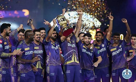 KKR Team celebrated their victory (Justin George)