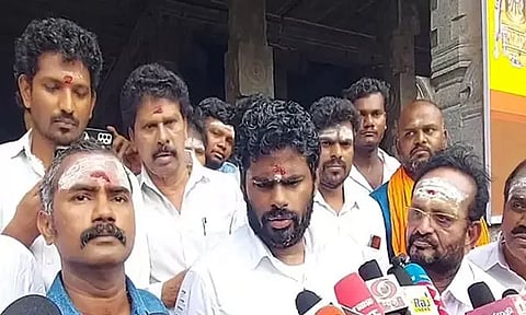 Tamil Nadu BJP chief K Annamalai. (Photo/ANI)