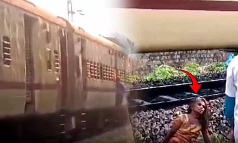 A Screengrab from the incident (Thanthi TV)