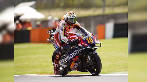 Marini prepares for Sunday, Mir forced to retire from sprint