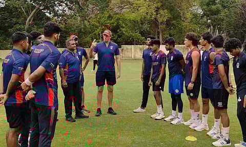 Glenn McGrath at the MRF Pace Foundation