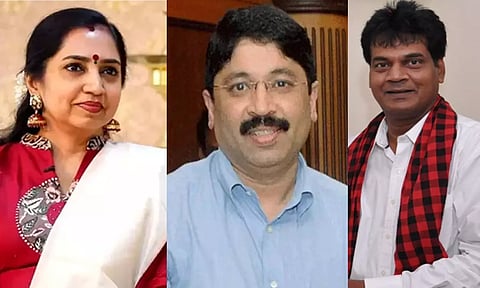 Thamizhachi Thangapandian, Dayanidhi Maran and Kalanidhi Veeraswamy