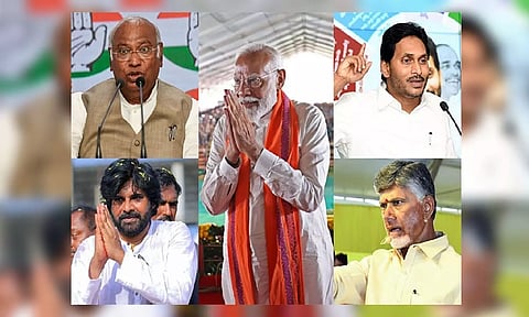 Andhra Pradesh Legislative Assembly polls leaders (ANI)