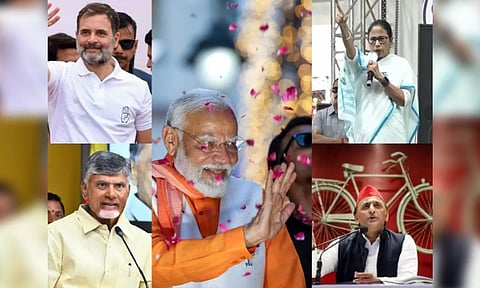 Indian political leaders (Photo: ANI)