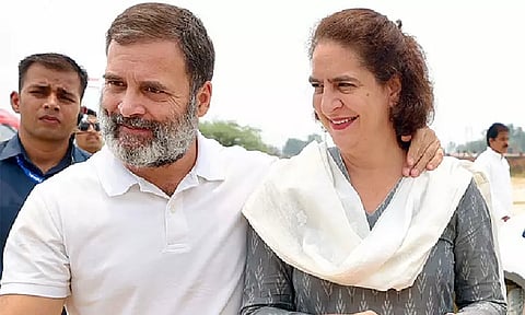 Congress leaders Rahul Gandhi and Priyanka Gandhi (File Photo/ANI)