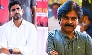 TDP's General Secretary Nara Lokesh and Actor Pawan Kalyan