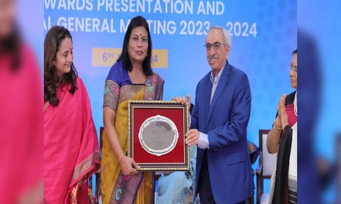 A Manimekhalai, MD & CEO, Union Bank of India, won the prestigious IMC Ladies' Wing Award for Banking and Financial Services