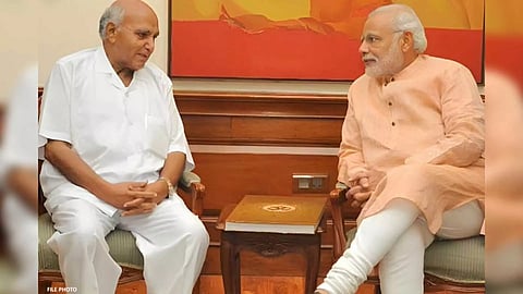 Ramoji Rao with Prime Minister Narendra Modi