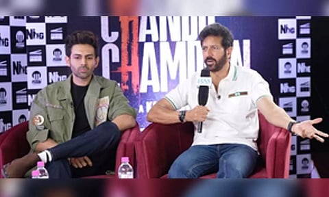 Actor Kartik Aaryan, Filmmaker Kabir Khan (IANS)