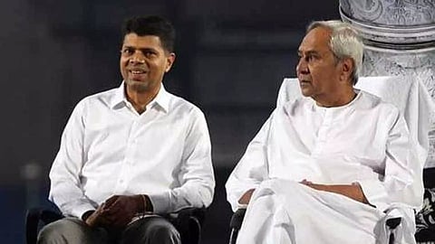 Odisha’s outgoing chief minister Naveen Patnaik; BJD leader V K Pandian