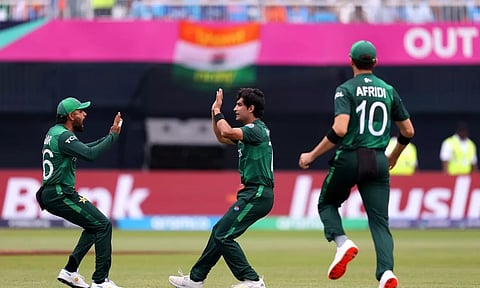 Pakistan players celebrates after victory