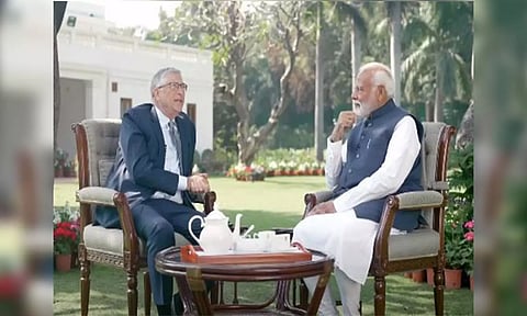 Narendra Modi oath-taking ceremony Bill Gates congratulatory message PM Modi (ANI)