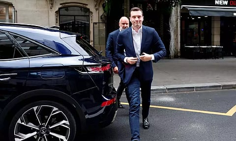 Jordan Bardella, President of the French far-right National Rally 