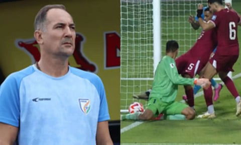 Indian Team Coach: India vs Qutar match session (IANS)