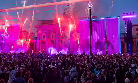 Fan park activation at Berlin's Brandenburg Gate