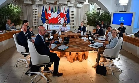 A roundtable on 'migration' was held on Friday in Italy (Photo/X@vonderleyen)