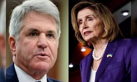 US House Foreign Affairs Committee Michael McCaul and Former US House Speaker (Photo: ANI)