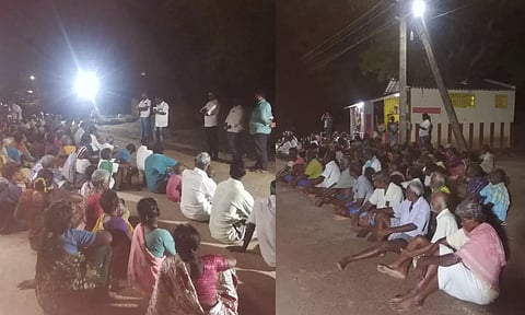 Villagers protesting to change location of upcoming airport