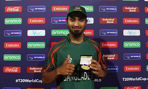  Tanzim Sakib was awarded player of the match (Photo: X/@BCBtigers)