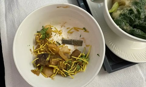 Air India passenger finds metal blade in food (ANI)