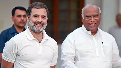Rahul Gandhi and Mallikarjun kharge