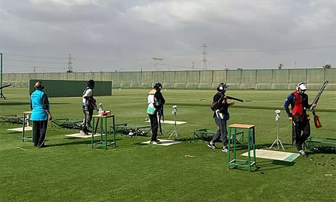 Indian Trap Shooters during practice session (NRAI Media)