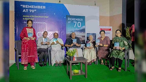 Author Dr P Premanjali, retd Colonel Shishupal Singh, Padma Shri Indira Parthasarathy, Venkatesh, TS Sarojini Devi, filmmaker Priya and Krishna Kavya