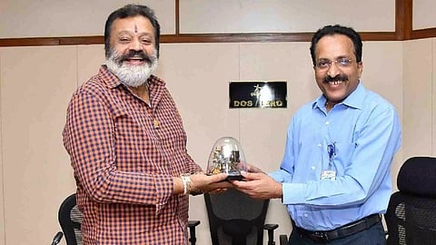 Union Minister of State for Petroleum and Natural Gas Suresh Gopi met ISRO Chairman Somanath S 