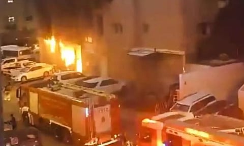 Kuwait fire accident