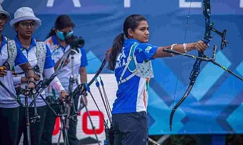 Indian women's archery team (X)