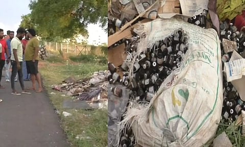 Medical waste found dumped on Karur roadside