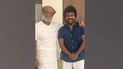 Raghava Lawrence with Rajinikanth (Image: X)