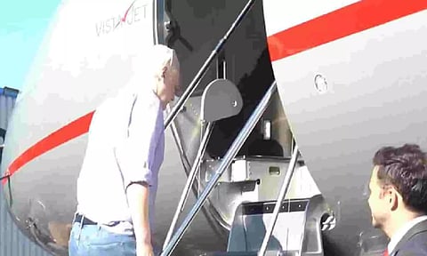 WikilLeaks founder Julian Assange leaves UK after striking plea deal with Biden administration (ANI)