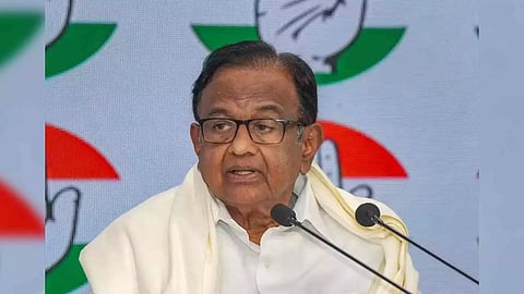 Congress leader P Chidambaram