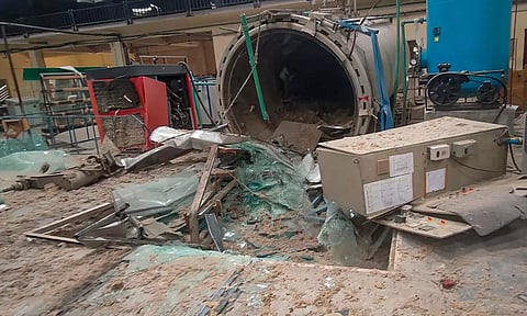 Blast glass factory in Ranga Reddy (PTI)