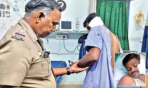 Head constable Abdul Kadar undergoing treatment in Tiruchy
